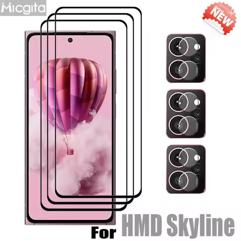 New Tempered Protector For HMD Skyline Screen Glass film Anti-Scratch and Soft Fiber Camera Lens fil