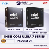 INTEL CORE ULTRA 7 265K / 270K PLUS LGA1851 PROCESSOR BOX UNIT (3 YEARS WARRANTY)