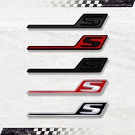 3D ABS S Styling Emblem Badge Logo For Mercedes Benz C63S GLS63S CLA45S GTS AMG Rear Trunk Letter De