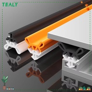 TEALY Window Seal Strip, Self-adhesive Flexible Weather Strip,  Plastic Steel TPE Bilateral Windproo