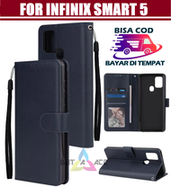 SARUNG BUKU FLIP INFINIX SMART 5 / LEATHER CASE KULIT UNTUK INFINIX SMART 5 / FLIP WALLET KULIT UNTU