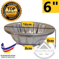 6" Aluminium Pudding Cake Jelly Mold Fluted Jelly Mould Coronel Jelly Mould Pudding Mould acuan kek 