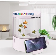 SOBO Q-1/Q-2 Acrylic White Aquarium for Small Fish SOBO MINI ACRYLIC AQUARIUM KIT COMPLETE SET PUMP 
