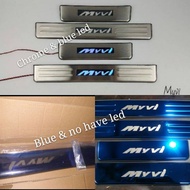 Alza/X70/Myvi/Bezza/Vios/Livina/Wish/Exora/k3/Forte/Accord/City/Saga /side steel plate/Door step/blue led Carbon no led/