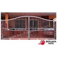 【PRE-ORDER MDSG 30】10x5.5ft Main Double Swing Gate / Pintu Pagar / Stainless Steel 304 / Aluminium / Klang Valley / KL