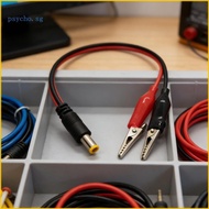 Set of 2 Universal Alligator Clip to DC5521 Power Cord Charging Solution