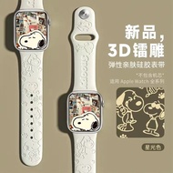 Suitable for Snoopy iwatchS10 Strap Apple applewatchultra Strap Cute iwatch9-1 Generation se Strap i