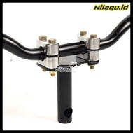 PROMO Stang rzr full set bracket dudukan setang rzr plus raiser stang jupiter mx king satria 2 tak s