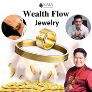 Wealth Flow Original Jewelry Feng Shui Lucky Bracelets &amp; Rings Wealth Gold Jewelry Sets Men Women Gold Jewelry