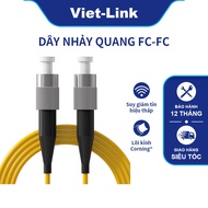 FC-FC VIET-LINK 8L81 Single Optical Patch Wire |SM G652D 9/125 UPC SX 3.0mm PVC, 2M long |