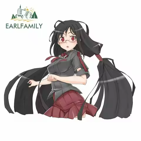 EARLFAMILY 13cm x 10cm for Kisaragi Saya Blood C Personality Creative Car VAN Stickers DIY Waterproo