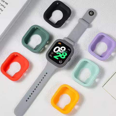 Silicone Case for Xiaomi Redmi Watch 4 Cover Accessories SmartWatch Protective Bumper Soft Frame Pro