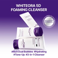 whiteORA 5D Foaming Cleanser - K-Beauty Face Cleanser with Cream-to-Foam Texture - Deep Pore Cleansi