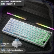 Papan Kekunci Mekanikal Ajazz Ak820 Pro Tri-mod 82 Kekunci Rgb Bluetooth 2.4ghz Gasket Wayarles Papa