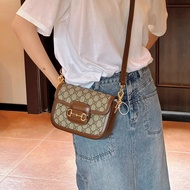 Red Green Ribbon Hot-selling Gucci Gucci Horsebit 1955 Horsebit Mini Shoulder Bag Shoulder Bag Messe