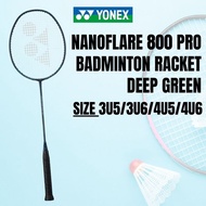 YONEX Nanoflare 800 Pro Deep Green Badminton Racket Frame - Made in Japan