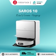 Roborock Saros 10 Robot Vacuum | White