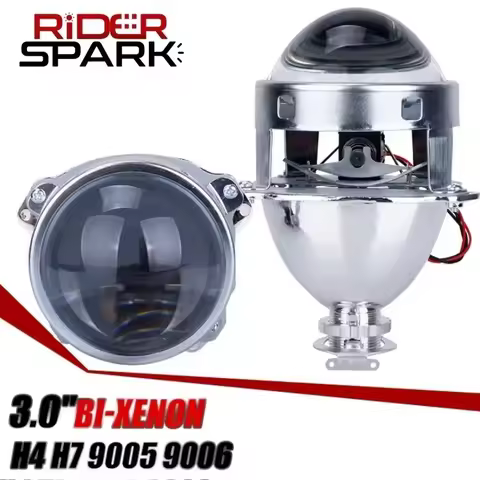 3.0 Inch Bi xenon Projector Lens For H7 H4 9005 HB3 9006 HB4 HID Halogen Headlight Bulb Use H1 Lamp 
