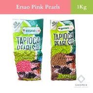 Ersao Tapioca Black Pearl/ Pink Pearl/ without Print 1kg/ Boba Pearls/ Milk tea sinkers/ Boba Tea