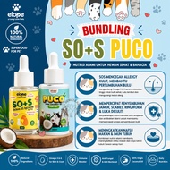 ELOPE bundling shiny fur fungusbebas puco VCO virgin coconut oil SOS salmon oil spirulina vitamin an
