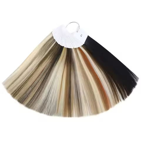 Ugeat Virgin Hair Color Rings For Human Hair Extensions And Salon Swatch Hair Rings