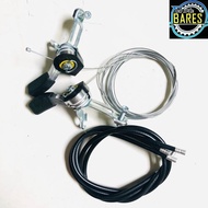 BR77 Bicycle Shifter Set 3 x 6 - 7 Speed Alloy / Right and Left Thumb Shifter Old / Antique / Antiqu