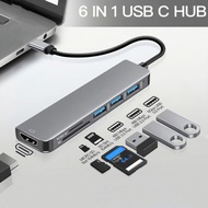 USB C Hub to 4K HDMI-Compatible SD TF Card Reader USB 3.0 2.0 HUB Type C Charging Docking for MacBoo
