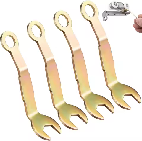 4pcs Pocket Door Wrench Bi-Fold Closet Door Adjustment Tool 3/8 Inch Opening Pivot Adjustment Wrench