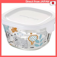 Iwaki Heat-Resistant Glass Airtight Container Shinjikato Forest Square Type 200ml B3200-SNE
