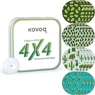 Kovoq Freestyle Libre 3 Sensor Adhesive Patches,Patterned Sensor Tape Protector,CGM Tape,16 Pcs Colorful,Waterproof &amp; Sweatproof,Sensor Covers for Kids Women Men,Sensor Tape,Island