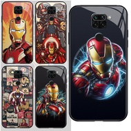 HD Glass Case for Xiaomi Redmi Note 9S 9A Poco X3 M3 8 9i 9 8A 9T Pro Z-102 Iron Man