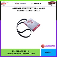 (K3-3) Kia Cerato K3 1.6 Genuine Hyundai Mobis Drive Belt (25212-2B120/2B720 > 6PK1257)
