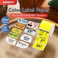 NIIMBOT B1/B21/B21Pro/B31/B3S Color Label Paper Name Sticker Food Stciker Frozen Label Stciker