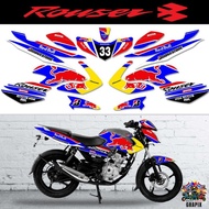 ✑ ⊙ ROUSER Bajaj 135 Full Decals Sticker Set Kawasaki - New Design (Free Stickers)