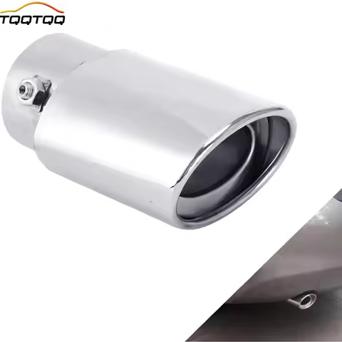 Universal Stainless Steel Car Exhaust Tail Muffler Tip Pipe -Adjustable Fit Pipes Diameter 1.5 inch 