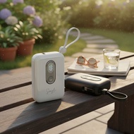 客製化行動電源|迷你輕巧自帶雙線|10000mAh|台灣製造送禮首選