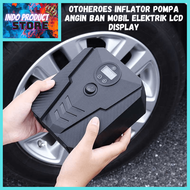 COD OTOHEROES Inflator Pompa Angin Ban Mobil Elektrik LCD Display / pompa ban sepeda dan motor mobil elektrik mini angin bola besar cordless cas charger multifungsi injak kaki 2 tabung kecil kuat kaki listrik lipat murah otomatis portable praktis tabung