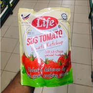 LIFE Tomato Ketchup 1KG - Sos Tomato, 1KG Size LIFE TOMATO KETCHUP POUCH 1KG