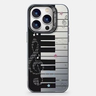 Music Art Style Piano Keyboard Theme Phone Case For iPhone 17 16 15 14 13 12 11 Pro Xs Max 8 7 Plus 