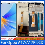 6.5'' High quality For Oppo A17 CPH2477 LCD Display Touch Screen Digitizer Assembly For Oppo A17K CP