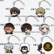 Cute BSD wenhao Wild Dog mobile phone strap Keychain Acrylic Anime cosplay Dazai Osamu Nakaji