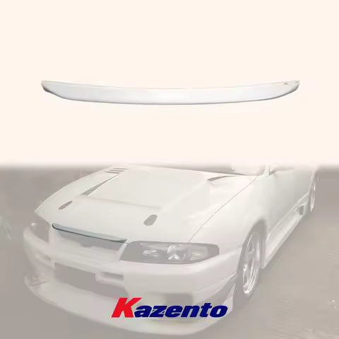 For Nissan Skyline R33 GTR GTS Fiberglass FRP Unpaint Front Hood Bonnet Lip