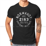 Mass Effect Game SSV Normandy Athletic T Shirt Vintage Punk Polyester Men's Tshirt O-Neck Men Clothes XS-4XL-5XL-6XL
