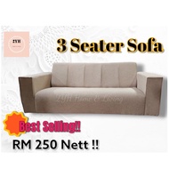 ♬Ready Stock 3 Seater Fabric Sofa Set▼