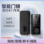 [Ready Stock] Smart Fingerprint Lock Digital Door Lock Combination Door Lock with Key Door Lock Double Lock Door Bedroom Door Safety Lock Door Lock Overall Smart