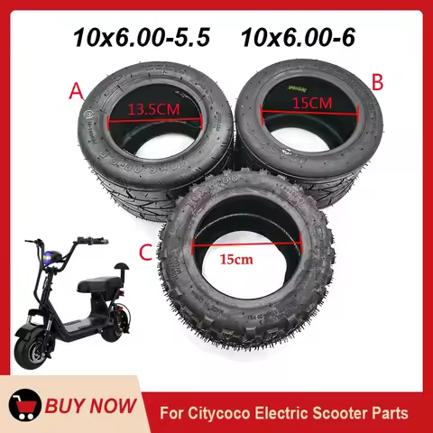 10 Inch Tubeless Tyre 10x6.00-5.5 10x6.00-6 for Small Citycoco Motorcycle Mini Kugoo C1 Pro Electric
