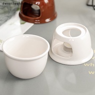 TW 1PC Mini Ceramic Fondue Cheese Chocolate Melg Fondue Home Hot Pot Cup SG