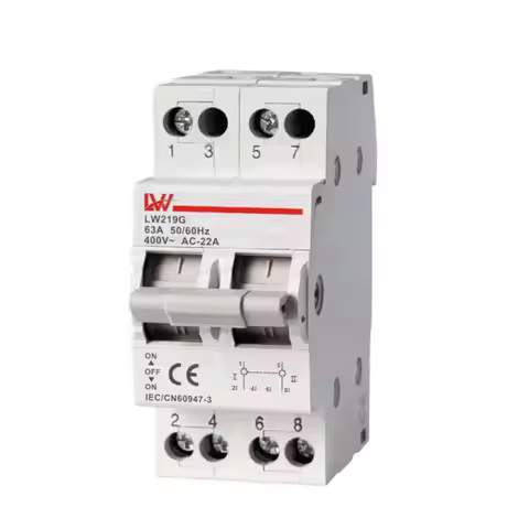 63A 1P/2P/3P MTS Dual Power Manual Transfer Switch Interlock Circuit Breaker Ual Power Manual Transf