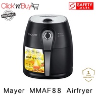 Mayer MMAF88-BS Air Fryer. MMAF88. 3.5L Capacity. 1 Year Warranty. Safety Mark Approved. Local SG Stock.