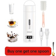 1 Compact Travel Electric Kettle-Portable Stainless Steel Kettle, With Automatic Power-off Function,